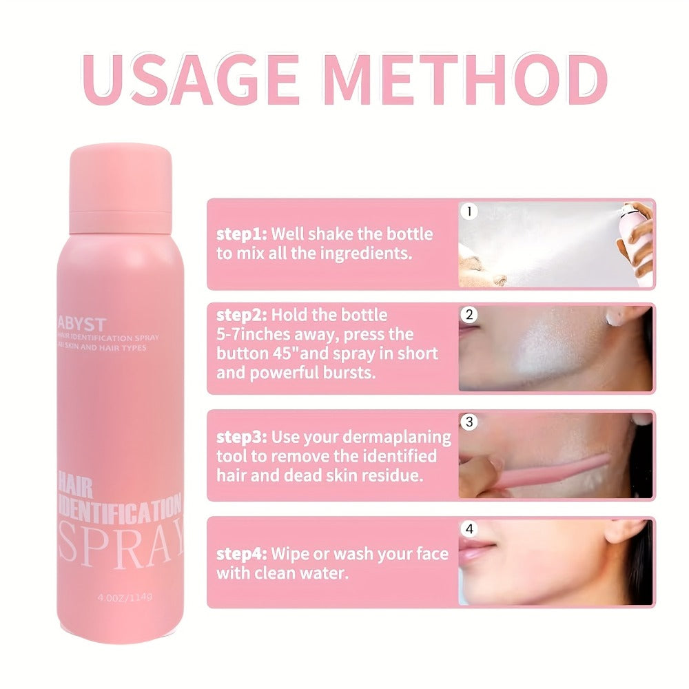 Squalane Shaving Spray for Women Alcohol-Free Moisturizing – Facial Hair Removal Peach Fuzz Pale Beige Tint Fine Mist Face & Body