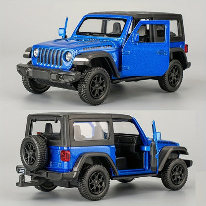 RMZCity 1:36 Scale Zinc Alloy Pull Back Car with Horse Trailer & Horse Vehicle, Openable Doors Diecast Toy Set for Kids & Adults