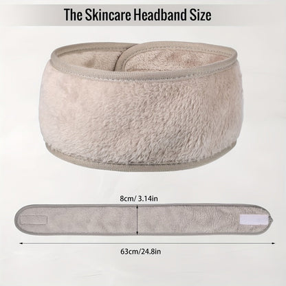 Facial Headbands for Women 9 Pack Soft Flannel Face Wash Headband Set – Adjustable Non-Slip Elastic Skincare Makeup Shower Yoga Spa Hair