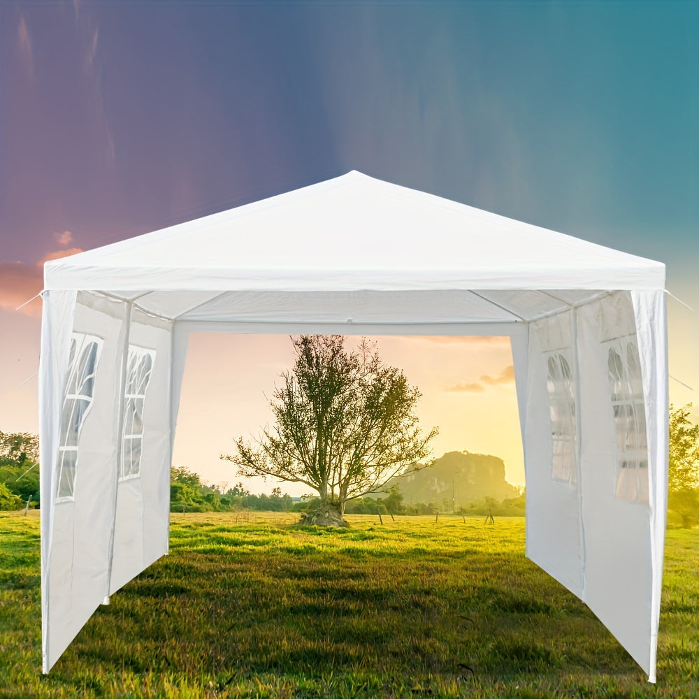 Party Tent White Waterproof 4 Sidewalls | Wedding Backyard Event Patio