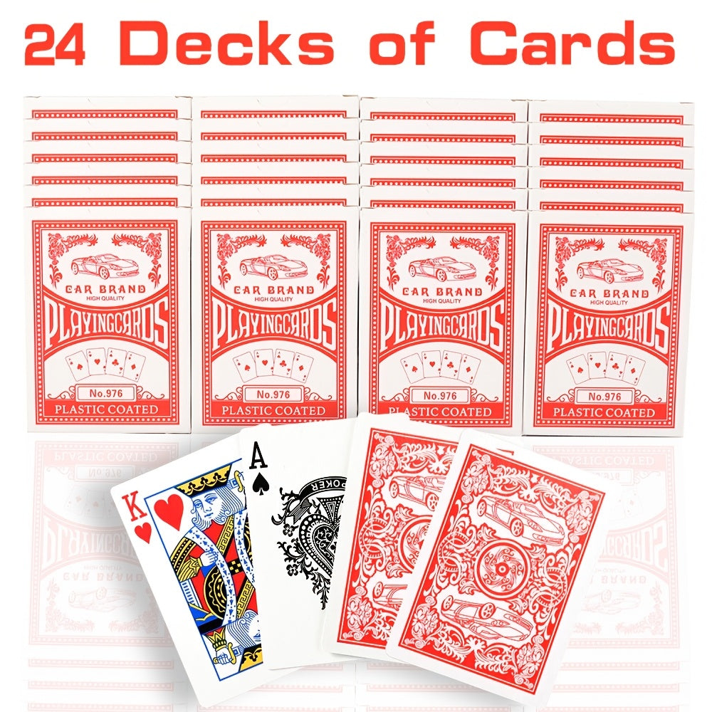 2026 World Cup Playing Cards, Bulk 24 Decks Set, Premium Coated Cardstock, Standard Size 2.5"x3.5"