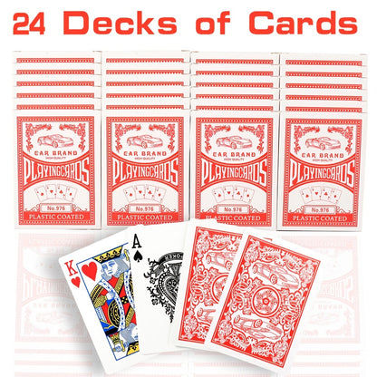 2026 World Cup Playing Cards, Bulk 24 Decks Set, Premium Coated Cardstock, Standard Size 2.5"x3.5"