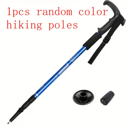 Adjustable Hiking Stick Aluminum Alloy – Lightweight Foldable Walking Pole with Quick Lock for Men & Women | Portable Trekking Cane