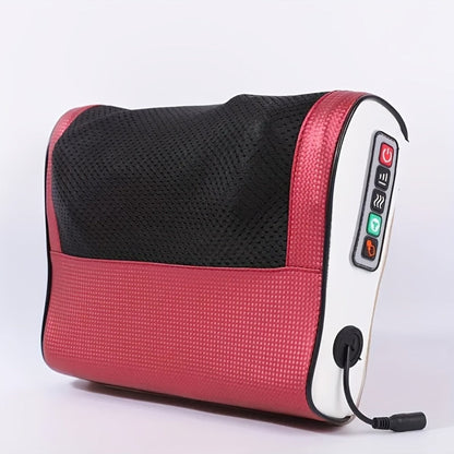 Shiatsu Neck & Back Massage Pillow – Bidirectional Rotating Deep Tissue Kneading Cervical Massager for Pain Relief