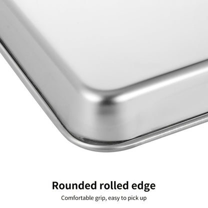 Baking Sheet and Rack Set Stainless Steel Half Sheet Pan with Cooling Rack Rust Free for Cookie for Grilling, Camping and Outdoor Meals