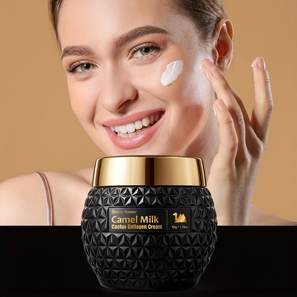 Camel Milk Cactus Collagen Face Cream 50g with Retinol Hyaluronic Acid Vitamin E Day Night Skincare All Skin Types