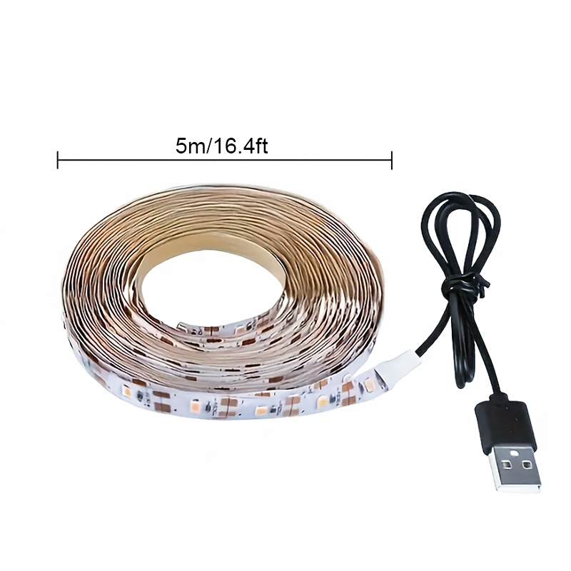 LED Grow Light Strip 16.4 FT Full Spectrum – USB 5V Cuttable Plant Light for Under Cabinet, Indoor Plants, Bonsai, Succulents & Hydroponics