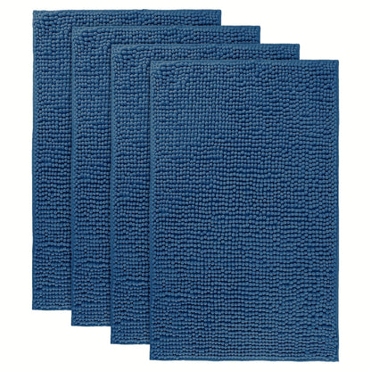 Chenille Bath Rug Extra Thick Bathroom Mat, Multiple Sizes & Colors for Entryways, Bedrooms and Living Spaces