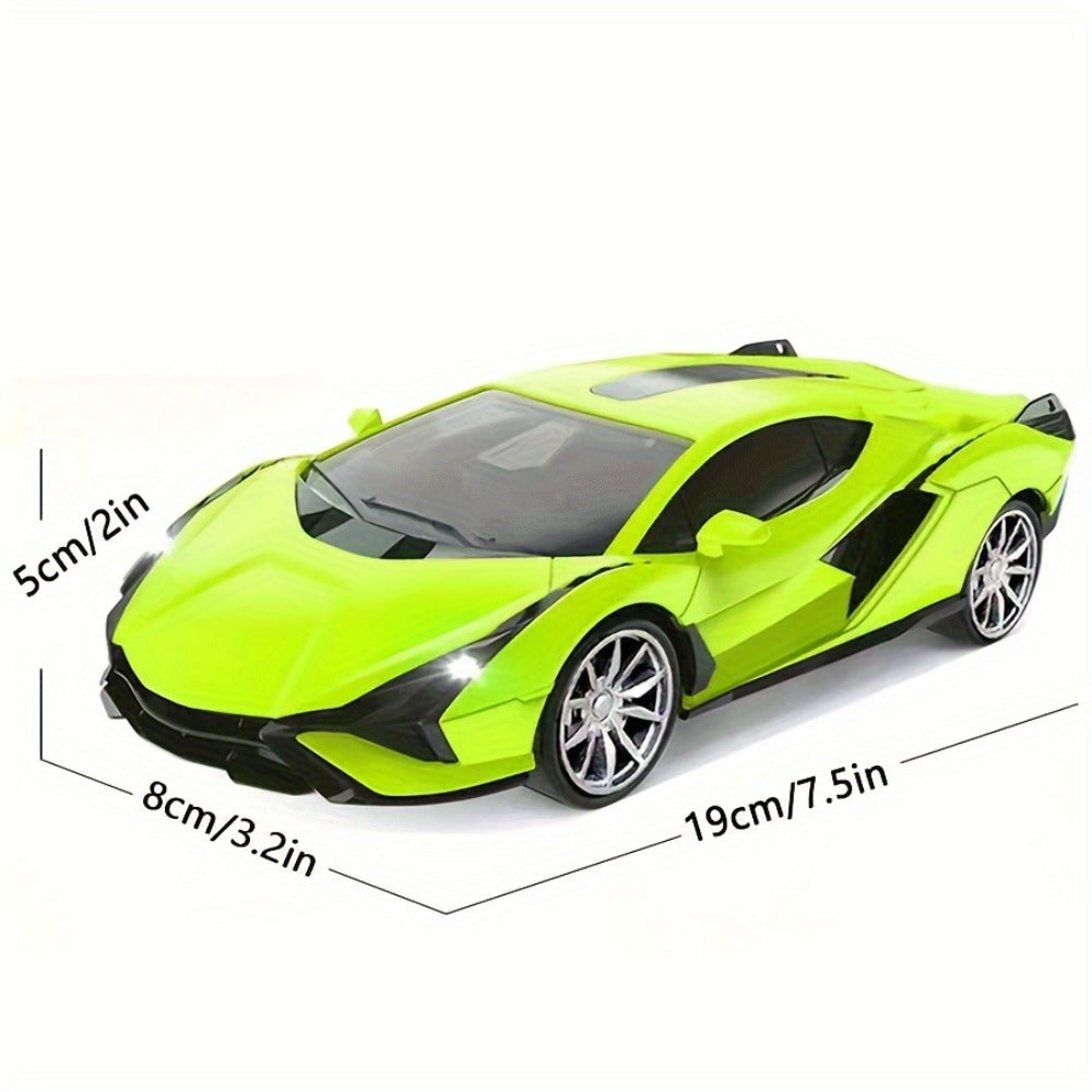 High-Speed Drift RC Car 1:24 Scale with LED Lights 4-Channel Simulation Model Remote Control Car for Kids Boys Girls