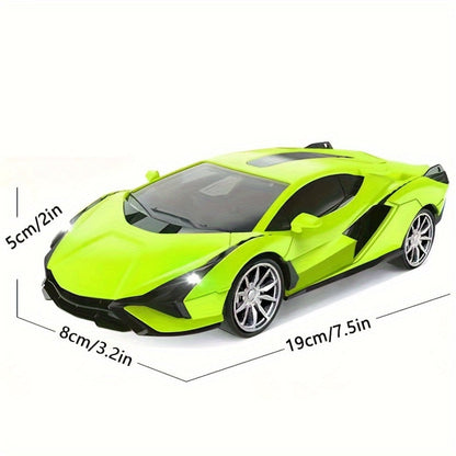 High-Speed Drift RC Car 1:24 Scale with LED Lights 4-Channel Simulation Model Remote Control Car for Kids Boys Girls