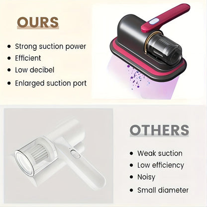 Cordless Mattress Vacuum Cleaner Handheld Bed Vacuum for Dust Mites, Allergens & Pet Hair – Portable Wireless Upholstery Vacuum