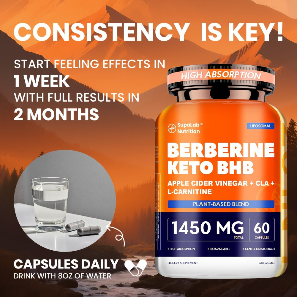 Herbal Weight Loss Capsules with White Kidney Bean & Berberine, Gut Health, Daily Energy & Body Reshape Diet Supplement for Women