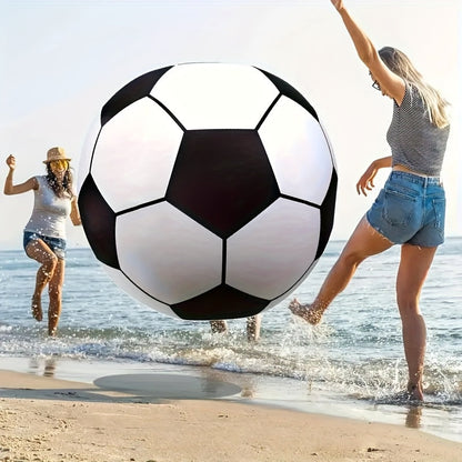 Giant Inflatable Soccer Ball for Indoor & Outdoor Use – Large Beach Ball for Pool Parties, Backyard Games, Playground Kickabout & Events
