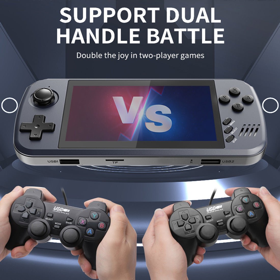 Handheld Game Console Powkiddy X39 PRO with 4.5-Inch IPS HD, 854x480 full-fit screen, 64GB Options, 3000mAh Battery, Linux