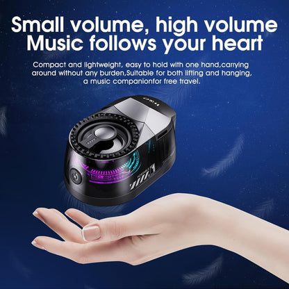 5-in-1 Wireless Bluetooth Speaker with Phone Holder & Earbuds, HD Stereo Sound, Colorful Ambient RGB Light