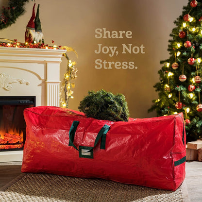 Christmas Tree Storage Bag 7.5ft – Heavy Duty Extra Large Artificial Xmas Tree Bag with Reinforced Handles