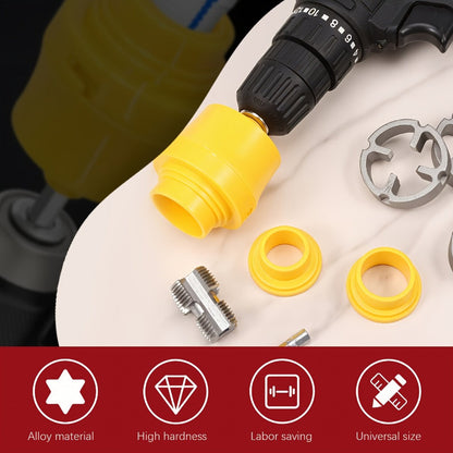 Pipe Threading Set 9 & 13-Piece, Power Drill Water Pipe Thread Dies for 1/2", 3/4" & 1" Inside & Outside Threading