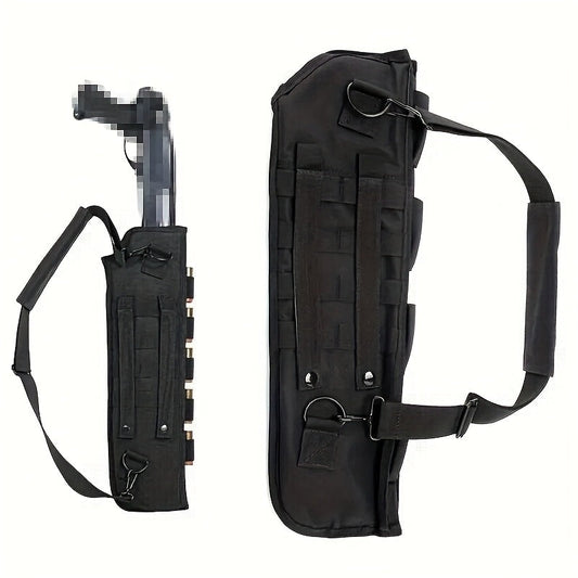 Tactical Shotgun Holster with MOLLE System – 19" 600D Oxford Cloth, Adjustable Strap & Shell Loops, Lightweight Hunting & Shooting Scabbard