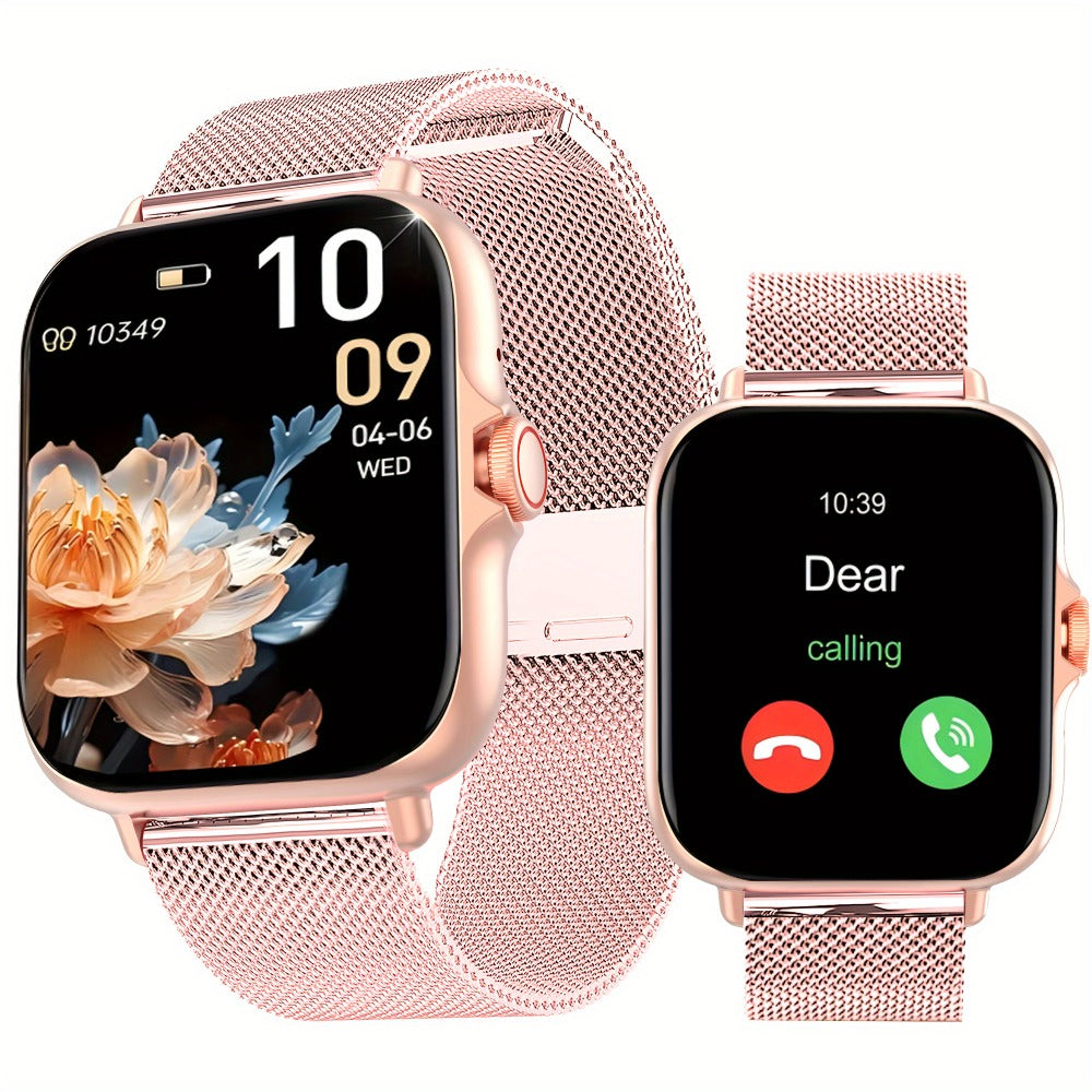 Smartwatch with Bluetooth Calling 1.91" AMOLED HD Touch Screen, Voice Assistant, Music Playback, Built-in Mic & Speaker, Multi-Sport