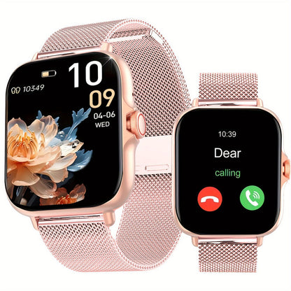 Smartwatch with Bluetooth Calling 1.91" AMOLED HD Touch Screen, Voice Assistant, Music Playback, Built-in Mic & Speaker, Multi-Sport
