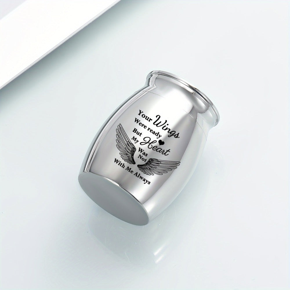 Mini Keepsake Urns for Human Ashes 4pcs, Small Metal Memorial Urn Set for Pet Ashes 1.57 Inch 4 Colors Remembrance Gift