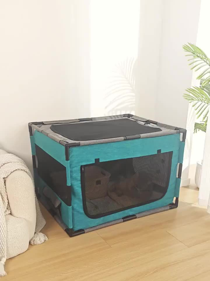 Plastic Pet Whelping Box & Indoor Playpen for Cats, Dogs, Kittens & Puppies, Assembleable, Ventilated