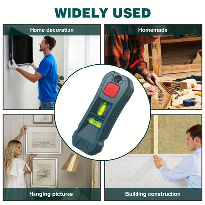 Magnetic Stud Finder with Laser Level, High Brightness Laser Marker, Horizontal & Vertical Bubble Level