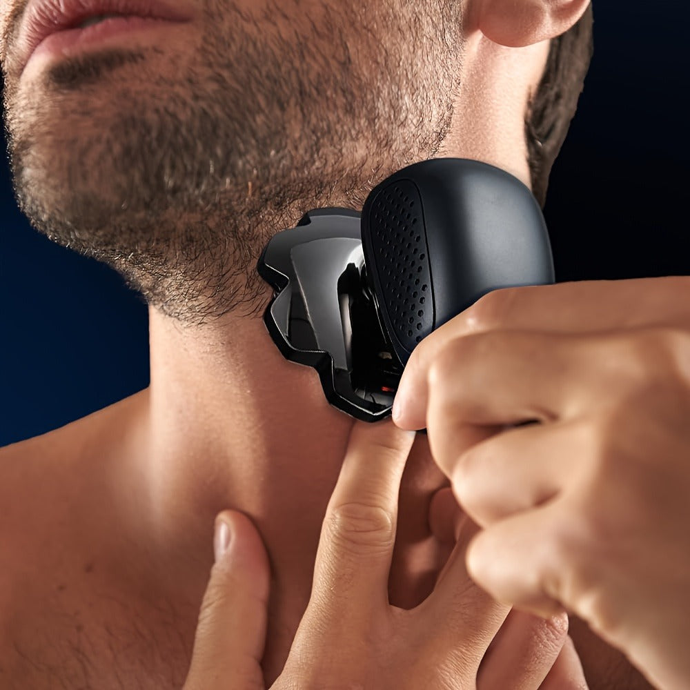 Electric Shaver 5-in-1 Bald-Head Grooming Tool with 7D or 9D Floating Heads and Magnetic Blade Options