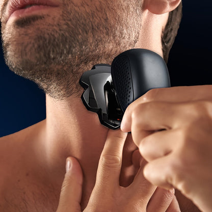 Electric Shaver 5-in-1 Bald-Head Grooming Tool with 7D or 9D Floating Heads and Magnetic Blade Options