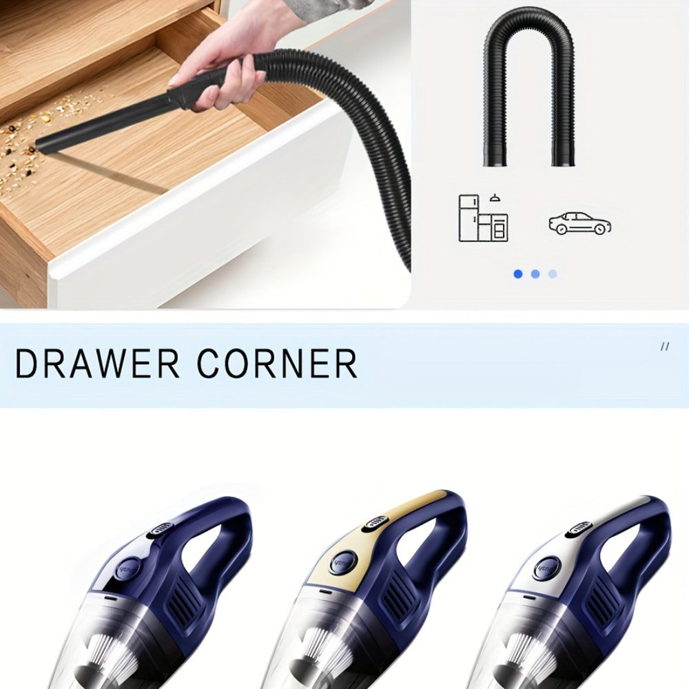 Model 901 Cordless Car Vacuum Cleaner with 5000Pa Source Rating, USB Charging, One-Button Bin and Six Finishes