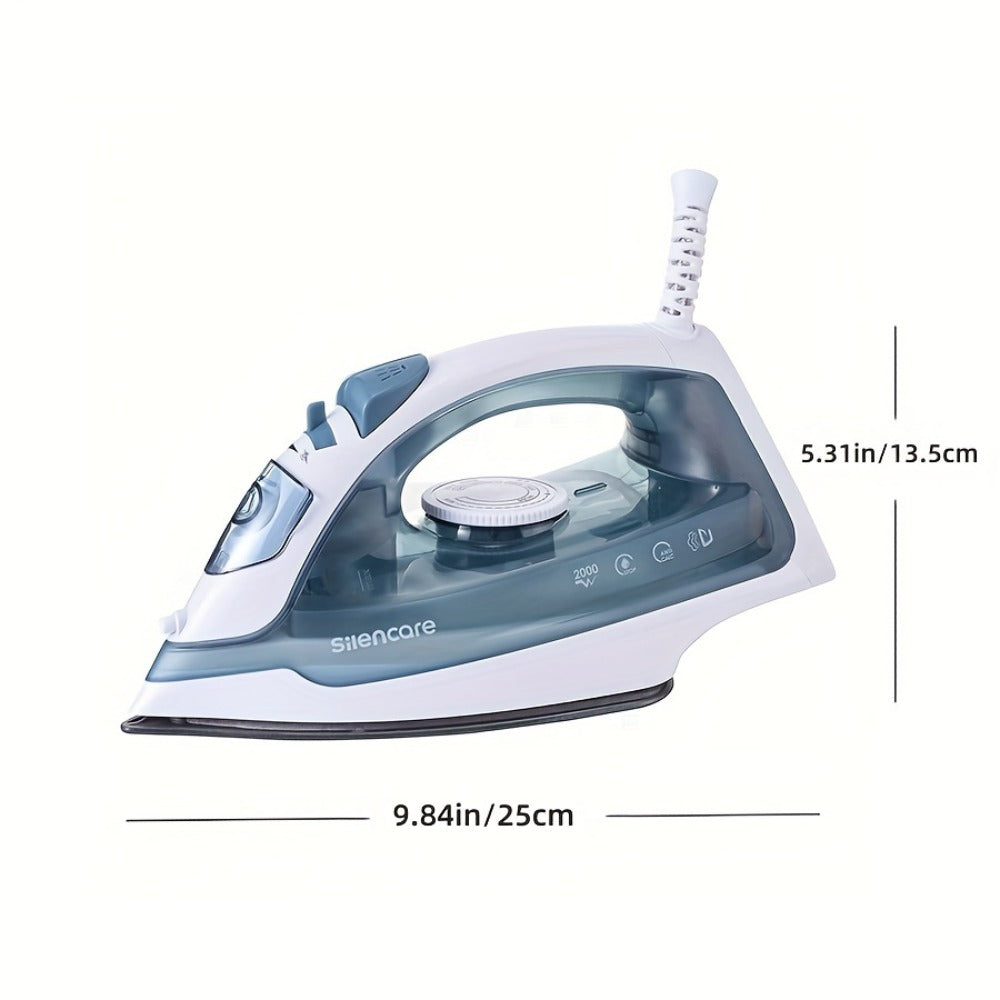 Clothes Steamer Non-Stick Soleplate Adjustable Thermostat Overheat Safety Protection 120V for Entryways, Bedrooms and Living Spaces