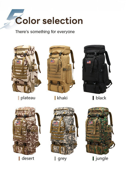Tall Flap-Top Tactical Rucksack with Lower Utility Pouch and Eleven Color or Camouflage Options