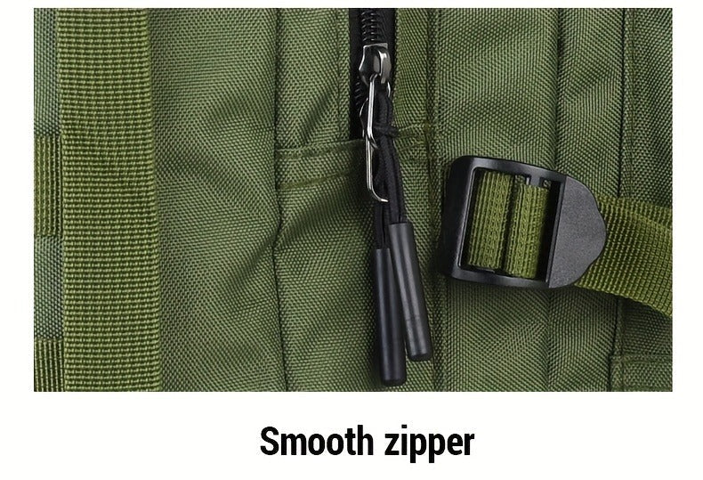 100L-Labeled Tall Tactical Rucksack with Roll-Top Compartment, Lower Pouch and Five Color Options