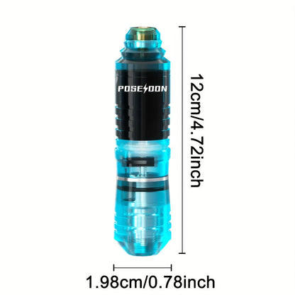 Tattoo Pen Kit Complete Beginner Set - Wireless Battery Tattoo Pen 1400mAh LCD Screen, 10pcs Cartridge Needles