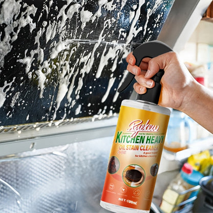 Kitchen Degreaser Spray 100ml (3.38oz), Oven Cleaner & Grease Remover, Fume-Free Formula for Stubborn Grease on Ovens