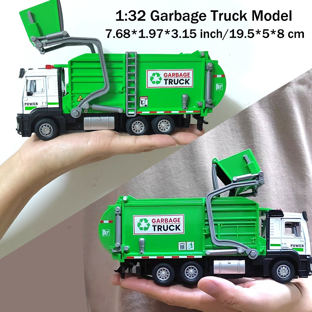 Garbage Truck Toy with 4 Trash Bins Lights & Sound with the Listed Color, Size or Set Options for Everyday Use