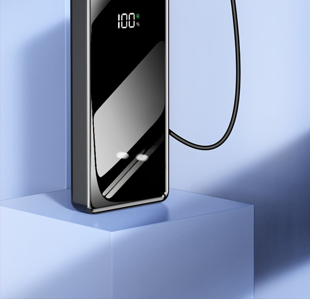 High Capacity 50000mAh Power Bank Multi-Port Fast Charging – Dual USB & Type-C Output, LED Flashlight, Power Indicator