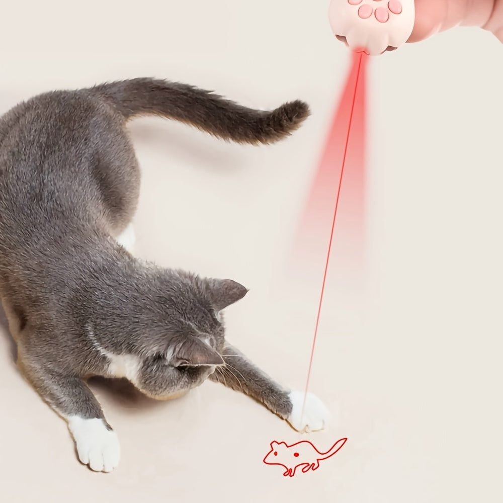 Cat Teaser Toy 7-in-1 USB Rechargeable – Interactive Wand Toy for Indoor Cats & Dogs, Feather Chaser Exercise Toy with Free Bonus Mouse Toy