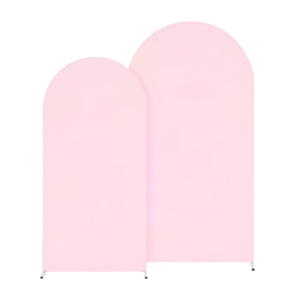 Wedding Arch Cover 2pcs Stretchable Wrinkle-Free Polyester Tight-Fit Arch Banner Covers for an Everyday Personal Care Routine