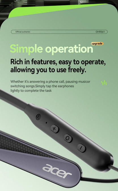 Acer TWS Wireless Earbuds Gaming Mode Low Latency, Noise Isolation Stereo Sound USB-C Charging Long Battery Life