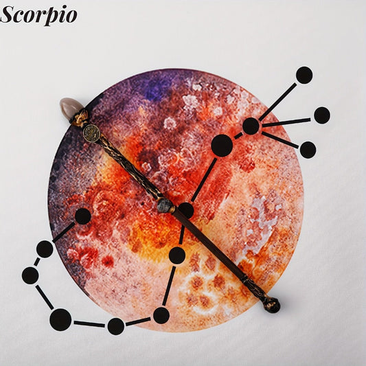 Zodiac Crystal Magic Wand with Gift Box – Handmade Astrology Wand All 12 Signs Aries Taurus Gemini Cancer Leo Virgo Libra Scorpio