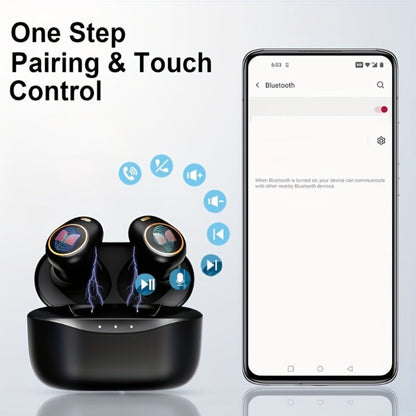 Monster True Wireless Earbuds Bluetooth 5.3 TWS Hi-Fi Sound Dual Noise-Cancelling Mic Touch for an Everyday Personal Care Routine