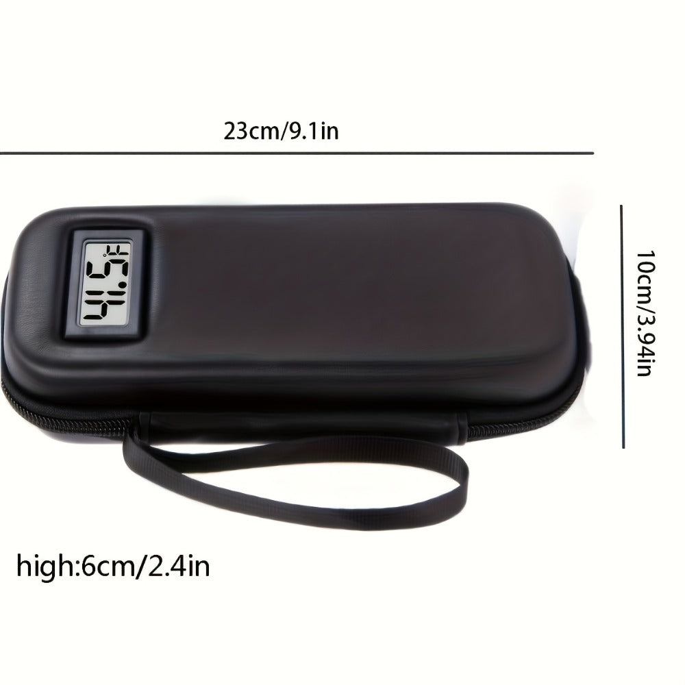 Insulin Travel Case with Temperature Monitor 2 TSA Approved Ice Packs Portable Diabetic Bag for Entryways, Bedrooms and Living Spaces