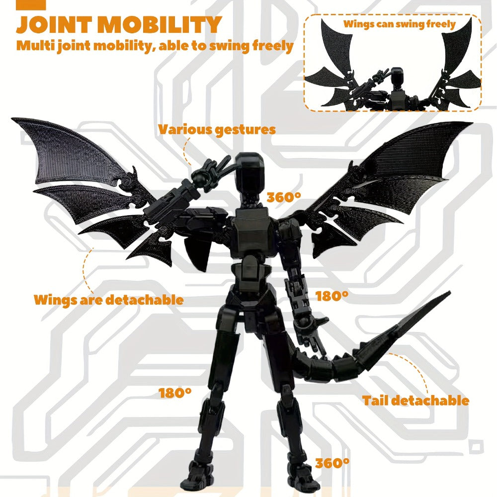 3D Printed Dragon Figurine 2-Piece Set for Garden, Patio and Yard Use, with the Listed Configuration