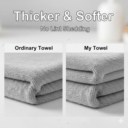 Washcloths 2 Pack Premium Soft Absorbent 102GSM Knit Fabric Face Towels Quick Dry Multipurpose Bath Washcloths for Body Face Kitchen Random