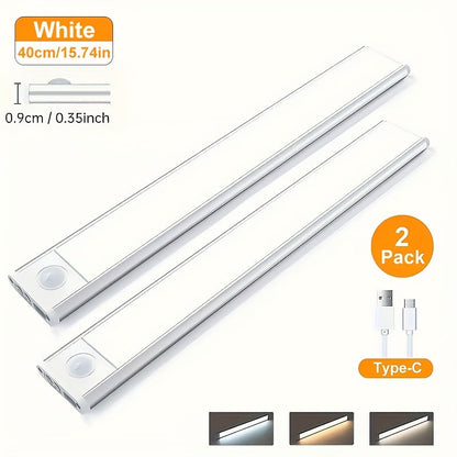 LED Motion Sensor Light USB-C Rechargeable 3 Color Temperatures Stepless Dimming Wireless for Entryways, Bedrooms and Living Spaces