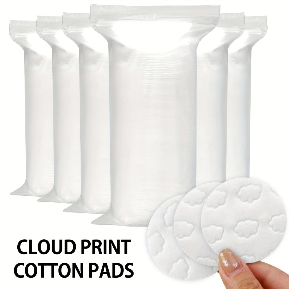 Makeup Remover Pads 600 Count Soft Hypoallergenic Lint-Free Cotton Rounds 360 Locking Edge Unscented Absorbent Disposable Face Pads