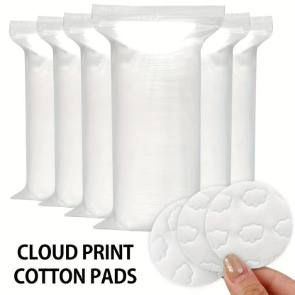 Makeup Remover Pads 600 Count Soft Hypoallergenic Lint-Free Cotton Rounds 360 Locking Edge Unscented Absorbent Disposable Face Pads