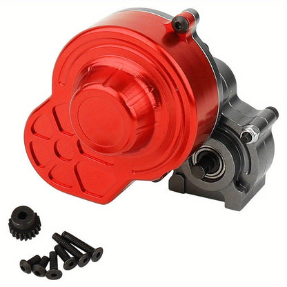 Metal Gearbox with Motor Gears for 1/10 RC Crawler Truck – LCG Transmission Upgrade for Axial SCX10 WRAITH 313mm Wheelbase