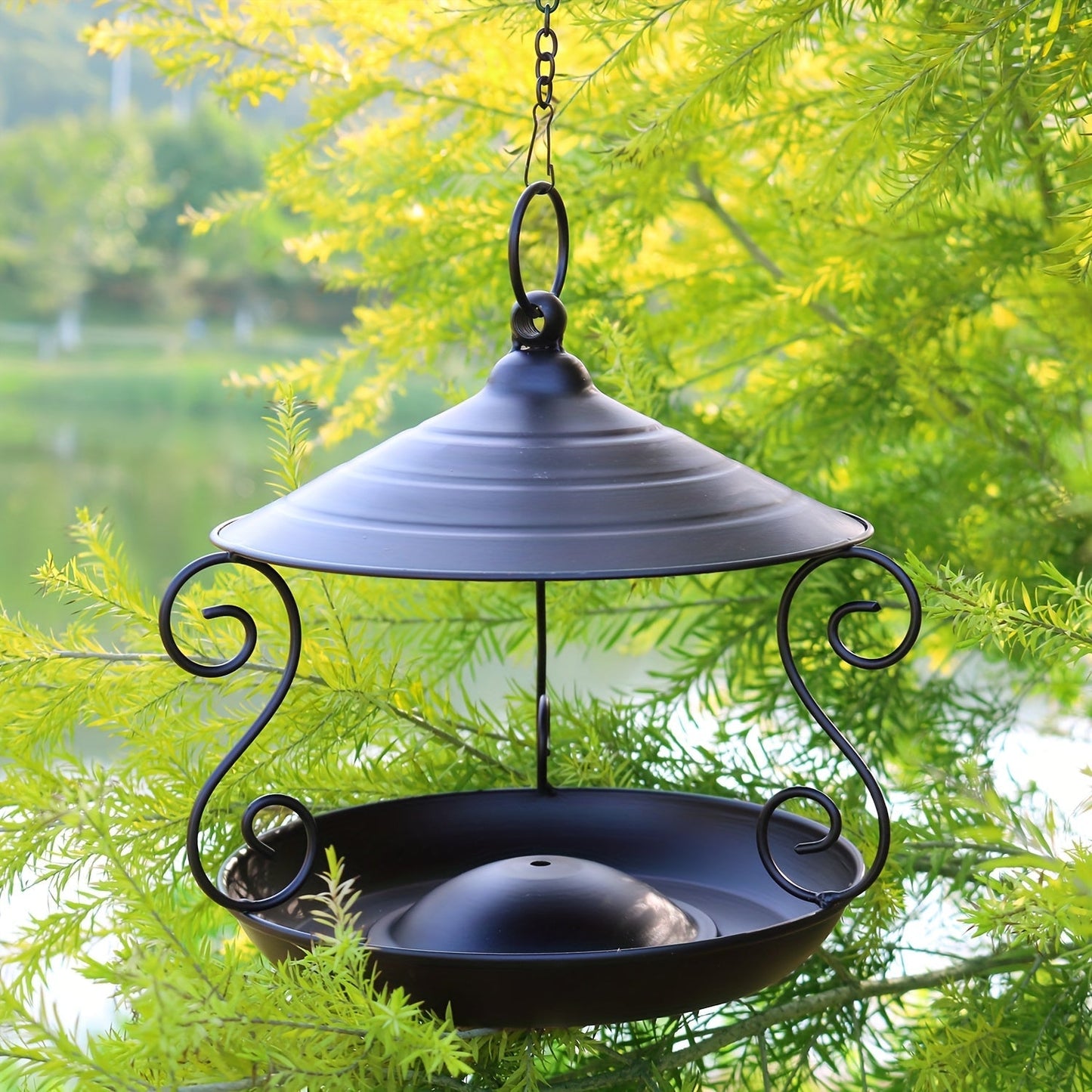 Bird Feeder, Hanging Metal Outdoor Garden Yard Decor Bird Lover Gift for Garden, Yard and Pest Management
